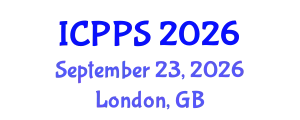 International Conference on Pharmacy and Pharmaceutical Sciences (ICPPS) September 23, 2026 - London, United Kingdom