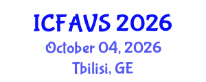 International Conference on Fisheries, Animal and Veterinary Sciences (ICFAVS) October 04, 2026 - Tbilisi, Georgia