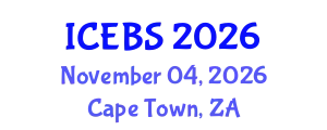 International Conference on Education and Behavioral Sciences (ICEBS) November 04, 2026 - Cape Town, South Africa