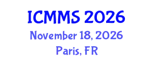 International Conference on Mathematics and Mathematical Sciences (ICMMS) November 18, 2026 - Paris, France