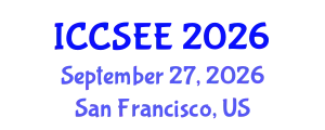 International Conference on Civil, Structural and Environmental Engineering (ICCSEE) September 27, 2026 - San Francisco, United States