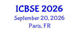 International Conference on Biomedical Science and Engineering (ICBSE) September 20, 2026 - Paris, France