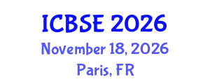 International Conference on Biomedical Science and Engineering (ICBSE) November 18, 2026 - Paris, France