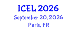 International Conference on e-Learning (ICEL) September 20, 2026 - Paris, France