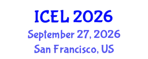 International Conference on e-Learning (ICEL) September 27, 2026 - San Francisco, United States