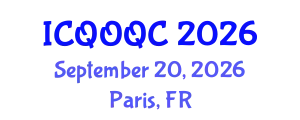 International Conference on Quantum Optics and Quantum Computing (ICQOQC) September 20, 2026 - Paris, France
