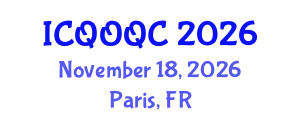International Conference on Quantum Optics and Quantum Computing (ICQOQC) November 18, 2026 - Paris, France