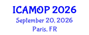 International Conference on Atomic, Molecular and Optical Physics (ICAMOP) September 20, 2026 - Paris, France