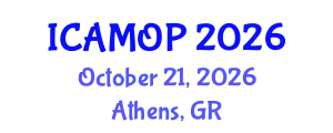 International Conference on Atomic, Molecular and Optical Physics (ICAMOP) October 21, 2026 - Athens, Greece
