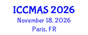 International Conference on Computational Modeling, Analysis and Simulation (ICCMAS) November 18, 2026 - Paris, France