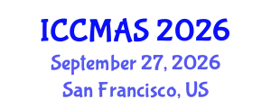 International Conference on Computational Modeling, Analysis and Simulation (ICCMAS) September 27, 2026 - San Francisco, United States