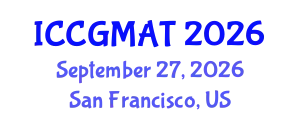 International Conference on Computer Games, Multimedia and Allied Technology (ICCGMAT) September 27, 2026 - San Francisco, United States