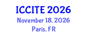 International Conference on Computers and Information Technology in Education (ICCITE) November 18, 2026 - Paris, France