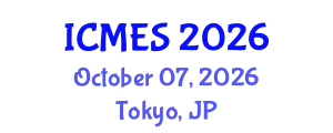 International Conference on Marine and Environmental Systems (ICMES) October 07, 2026 - Tokyo, Japan
