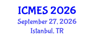 International Conference on Marine and Environmental Systems (ICMES) September 27, 2026 - Istanbul, Turkey