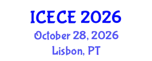 International Conference on Environmental and Chemical Engineering (ICECE) October 28, 2026 - Lisbon, Portugal