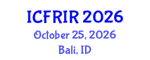 International Conference on Flood Recovery, Innovation and Response (ICFRIR) October 25, 2026 - Bali, Indonesia