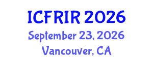 International Conference on Flood Recovery, Innovation and Response (ICFRIR) September 23, 2026 - Vancouver, Canada