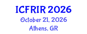 International Conference on Flood Recovery, Innovation and Response (ICFRIR) October 21, 2026 - Athens, Greece