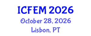 International Conference on Food Engineering and Management (ICFEM) October 28, 2026 - Lisbon, Portugal