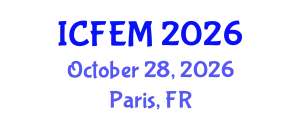 International Conference on Food Engineering and Management (ICFEM) October 28, 2026 - Paris, France