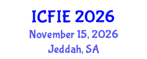 International Conference on Fuzzy Information and Engineering (ICFIE) November 15, 2026 - Jeddah, Saudi Arabia