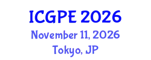 International Conference on Geosciences and Petroleum Engineering (ICGPE) November 11, 2026 - Tokyo, Japan