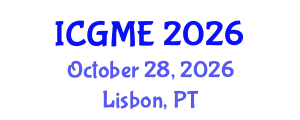 International Conference on Green Manufacturing Engineering (ICGME) October 28, 2026 - Lisbon, Portugal