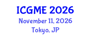 International Conference on Green Manufacturing Engineering (ICGME) November 11, 2026 - Tokyo, Japan