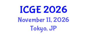 International Conference on Geological Engineering (ICGE) November 11, 2026 - Tokyo, Japan