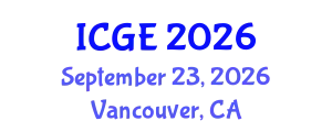International Conference on Geological Engineering (ICGE) September 23, 2026 - Vancouver, Canada