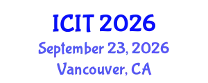 International Conference on Industrial Technology (ICIT) September 23, 2026 - Vancouver, Canada