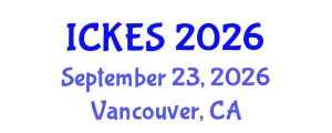 International Conference on Kinesiology and Exercise Sciences (ICKES) September 23, 2026 - Vancouver, Canada