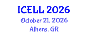 International Conference on English Language and Linguistics (ICELL) October 21, 2026 - Athens, Greece