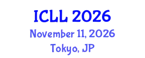 International Conference on Language Learning (ICLL) November 11, 2026 - Tokyo, Japan