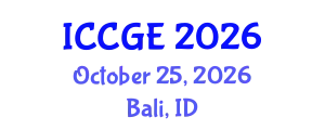 International Conference on Civil and Geological Engineering (ICCGE) October 25, 2026 - Bali, Indonesia