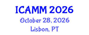 International Conference on Applied Mechanics and Mathematics (ICAMM) October 28, 2026 - Lisbon, Portugal