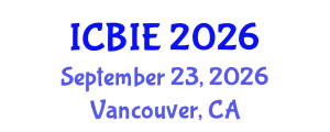 International Conference on Business and Information Engineering (ICBIE) September 23, 2026 - Vancouver, Canada