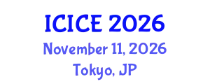 International Conference on Information and Communication Engineering (ICICE) November 11, 2026 - Tokyo, Japan