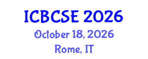 International Conference on Biological and Chemical Systems Engineering (ICBCSE) October 18, 2026 - Rome, Italy