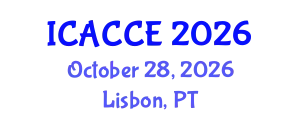 International Conference on Applied Chemistry and Chemical Engineering (ICACCE) October 28, 2026 - Lisbon, Portugal