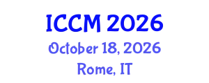 International Conference on Computational Mathematics (ICCM) October 18, 2026 - Rome, Italy