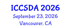 International Conference on Computational Statistics and Data Analysis (ICCSDA) September 23, 2026 - Vancouver, Canada