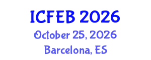 International Conference on Food Engineering and Biotechnology (ICFEB) October 25, 2026 - Barcelona, Spain