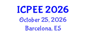 International Conference on Physics and Electronics Engineering (ICPEE) October 25, 2026 - Barcelona, Spain