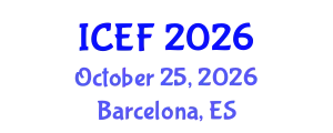 International Conference on Economics and Finance (ICEF) October 25, 2026 - Barcelona, Spain