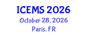 International Conference on Econometrics and Management Sciences (ICEMS) October 28, 2026 - Paris, France