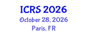 International Conference on Remote Sensing (ICRS) October 28, 2026 - Paris, France