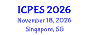 International Conference on Plant and Environmental Sciences (ICPES) November 18, 2026 - Singapore, Singapore