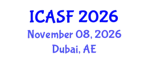 International Conference on Aquatic Sciences and Fisheries (ICASF) November 08, 2026 - Dubai, United Arab Emirates